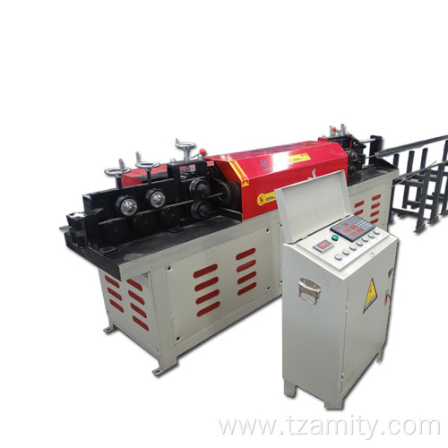 Steel bar straightening and cutting machine